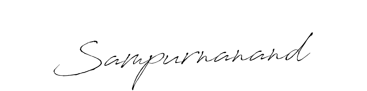 Also we have Sampurnanand name is the best signature style. Create professional handwritten signature collection using Antro_Vectra autograph style. Sampurnanand signature style 6 images and pictures png