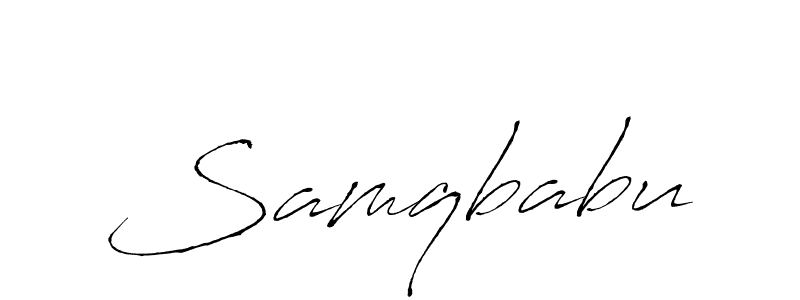 The best way (Antro_Vectra) to make a short signature is to pick only two or three words in your name. The name Samqbabu include a total of six letters. For converting this name. Samqbabu signature style 6 images and pictures png