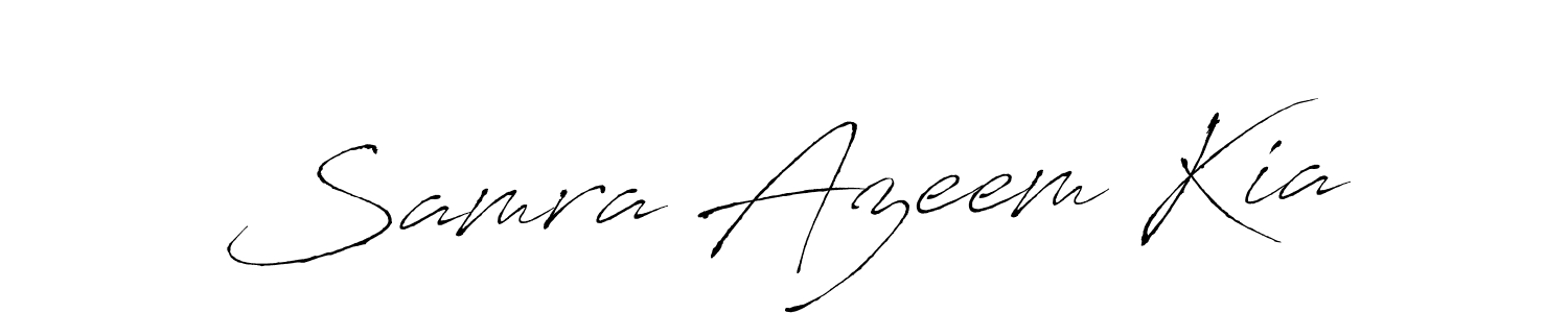 How to make Samra Azeem Kia signature? Antro_Vectra is a professional autograph style. Create handwritten signature for Samra Azeem Kia name. Samra Azeem Kia signature style 6 images and pictures png