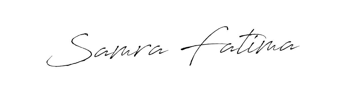 Samra Fatima stylish signature style. Best Handwritten Sign (Antro_Vectra) for my name. Handwritten Signature Collection Ideas for my name Samra Fatima. Samra Fatima signature style 6 images and pictures png