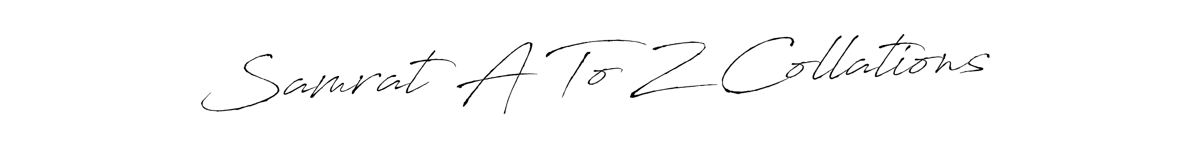 Make a beautiful signature design for name Samrat A To Z Collations. With this signature (Antro_Vectra) style, you can create a handwritten signature for free. Samrat A To Z Collations signature style 6 images and pictures png