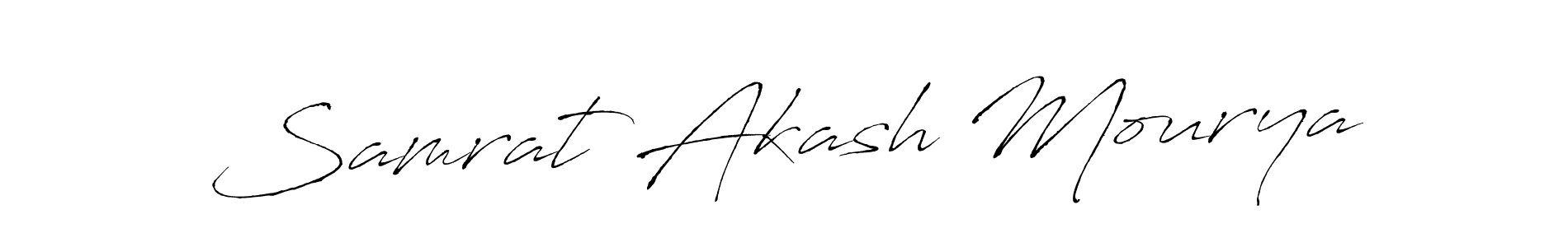 This is the best signature style for the Samrat Akash Mourya name. Also you like these signature font (Antro_Vectra). Mix name signature. Samrat Akash Mourya signature style 6 images and pictures png