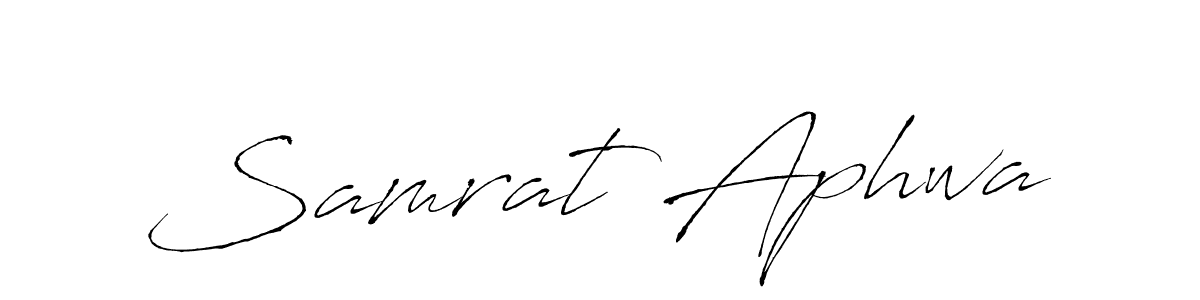 Design your own signature with our free online signature maker. With this signature software, you can create a handwritten (Antro_Vectra) signature for name Samrat Aphwa. Samrat Aphwa signature style 6 images and pictures png