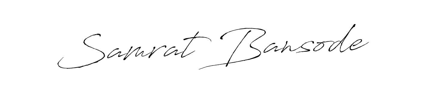 Similarly Antro_Vectra is the best handwritten signature design. Signature creator online .You can use it as an online autograph creator for name Samrat Bansode. Samrat Bansode signature style 6 images and pictures png