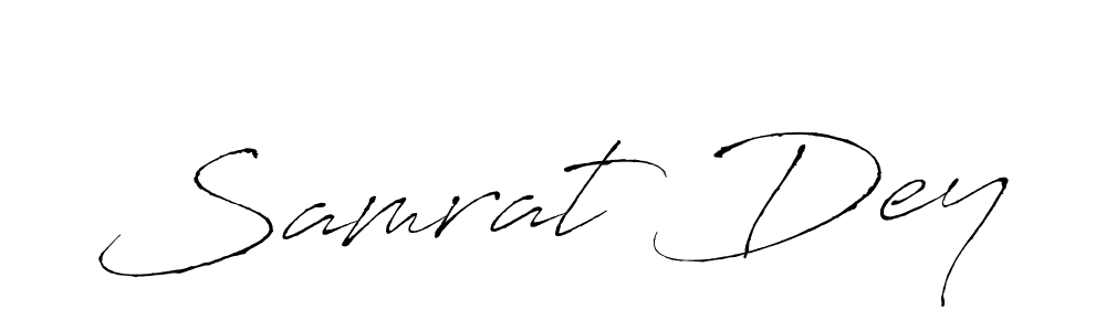 Use a signature maker to create a handwritten signature online. With this signature software, you can design (Antro_Vectra) your own signature for name Samrat Dey. Samrat Dey signature style 6 images and pictures png