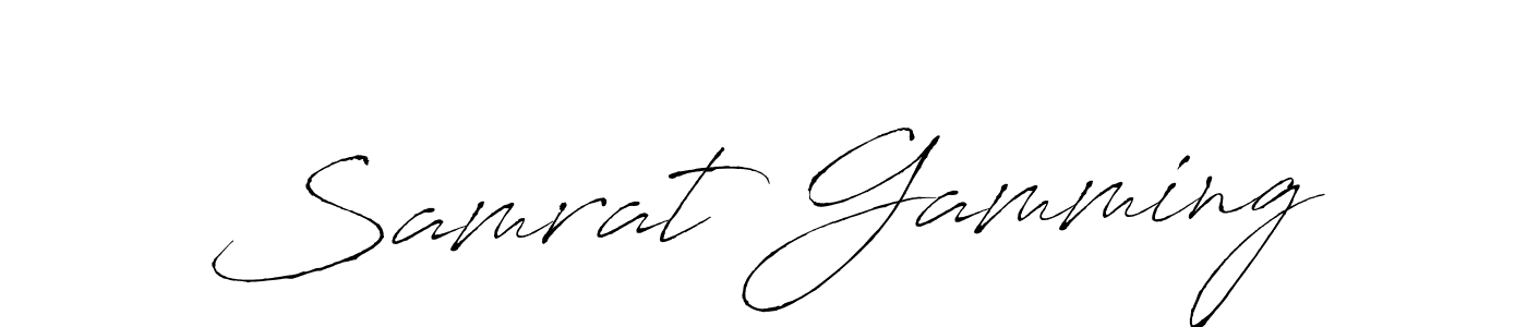 Similarly Antro_Vectra is the best handwritten signature design. Signature creator online .You can use it as an online autograph creator for name Samrat Gamming. Samrat Gamming signature style 6 images and pictures png