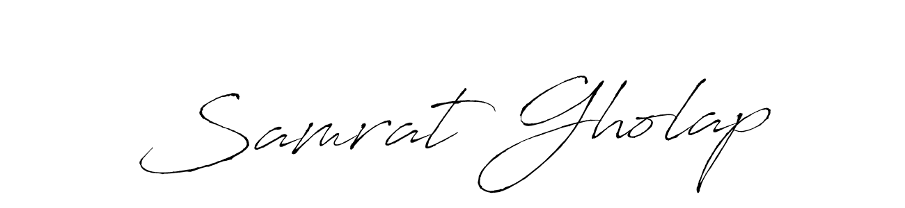 Create a beautiful signature design for name Samrat Gholap. With this signature (Antro_Vectra) fonts, you can make a handwritten signature for free. Samrat Gholap signature style 6 images and pictures png