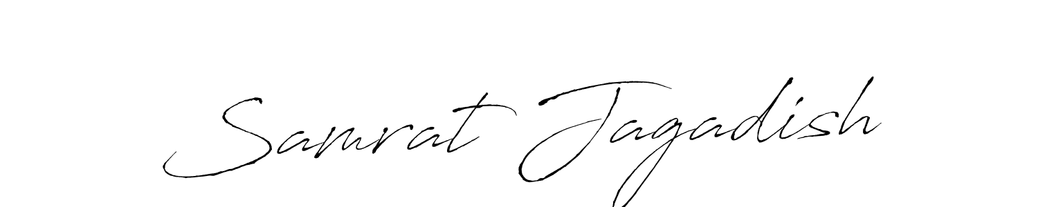 if you are searching for the best signature style for your name Samrat Jagadish. so please give up your signature search. here we have designed multiple signature styles  using Antro_Vectra. Samrat Jagadish signature style 6 images and pictures png