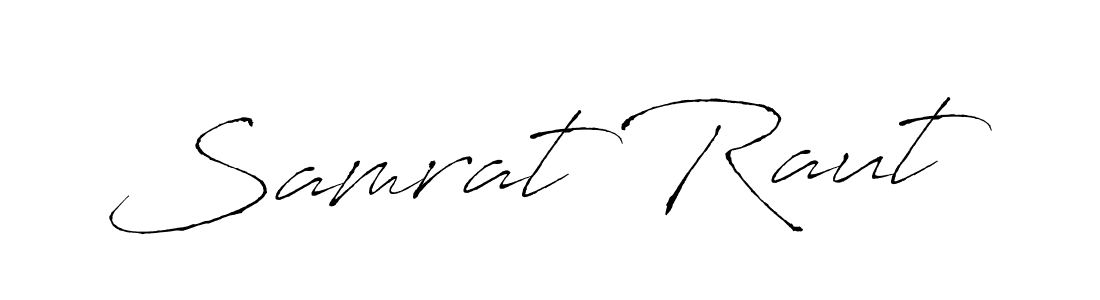 How to make Samrat Raut signature? Antro_Vectra is a professional autograph style. Create handwritten signature for Samrat Raut name. Samrat Raut signature style 6 images and pictures png