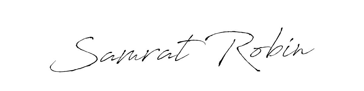 Samrat Robin stylish signature style. Best Handwritten Sign (Antro_Vectra) for my name. Handwritten Signature Collection Ideas for my name Samrat Robin. Samrat Robin signature style 6 images and pictures png