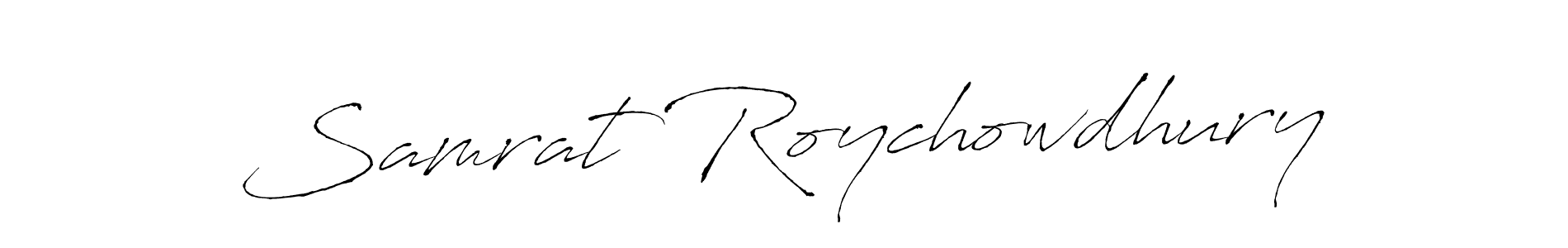 Create a beautiful signature design for name Samrat Roychowdhury. With this signature (Antro_Vectra) fonts, you can make a handwritten signature for free. Samrat Roychowdhury signature style 6 images and pictures png