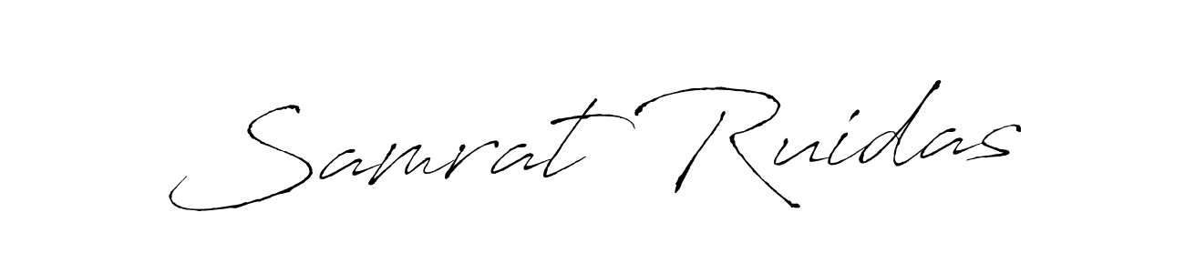 Make a beautiful signature design for name Samrat Ruidas. With this signature (Antro_Vectra) style, you can create a handwritten signature for free. Samrat Ruidas signature style 6 images and pictures png