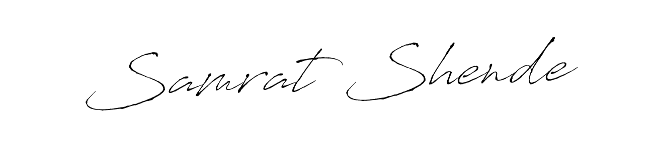You should practise on your own different ways (Antro_Vectra) to write your name (Samrat Shende) in signature. don't let someone else do it for you. Samrat Shende signature style 6 images and pictures png