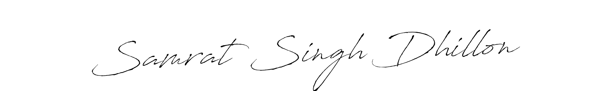 Antro_Vectra is a professional signature style that is perfect for those who want to add a touch of class to their signature. It is also a great choice for those who want to make their signature more unique. Get Samrat Singh Dhillon name to fancy signature for free. Samrat Singh Dhillon signature style 6 images and pictures png