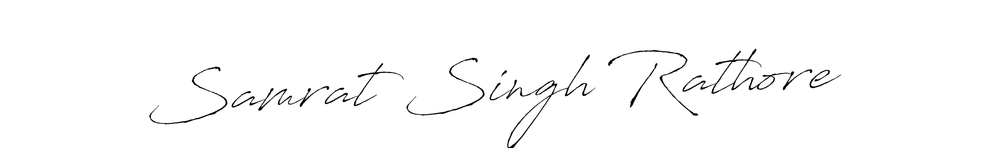 How to make Samrat Singh Rathore name signature. Use Antro_Vectra style for creating short signs online. This is the latest handwritten sign. Samrat Singh Rathore signature style 6 images and pictures png