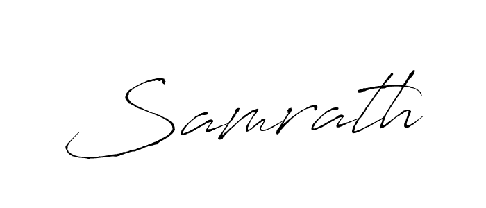 Use a signature maker to create a handwritten signature online. With this signature software, you can design (Antro_Vectra) your own signature for name Samrath. Samrath signature style 6 images and pictures png