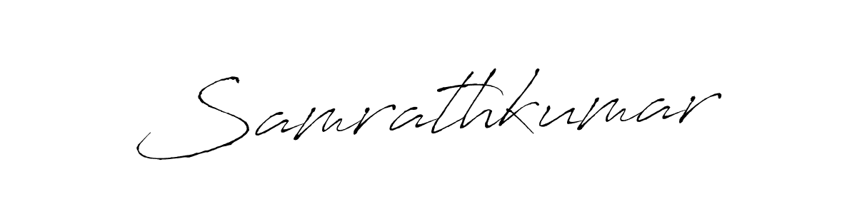 Samrathkumar stylish signature style. Best Handwritten Sign (Antro_Vectra) for my name. Handwritten Signature Collection Ideas for my name Samrathkumar. Samrathkumar signature style 6 images and pictures png