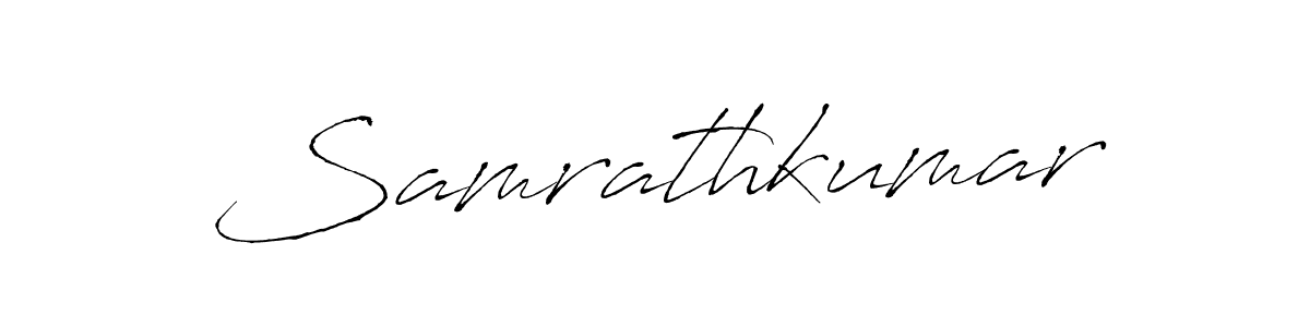 Samrathkumar stylish signature style. Best Handwritten Sign (Antro_Vectra) for my name. Handwritten Signature Collection Ideas for my name Samrathkumar. Samrathkumar signature style 6 images and pictures png