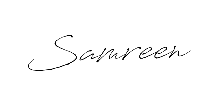 How to make Samreen signature? Antro_Vectra is a professional autograph style. Create handwritten signature for Samreen name. Samreen signature style 6 images and pictures png