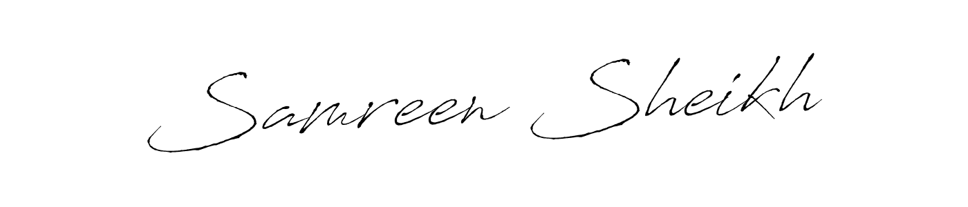 Use a signature maker to create a handwritten signature online. With this signature software, you can design (Antro_Vectra) your own signature for name Samreen Sheikh. Samreen Sheikh signature style 6 images and pictures png