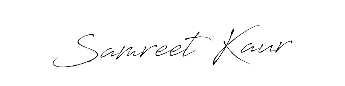 You should practise on your own different ways (Antro_Vectra) to write your name (Samreet Kaur) in signature. don't let someone else do it for you. Samreet Kaur signature style 6 images and pictures png