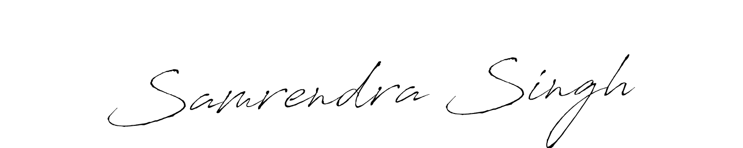 Samrendra Singh stylish signature style. Best Handwritten Sign (Antro_Vectra) for my name. Handwritten Signature Collection Ideas for my name Samrendra Singh. Samrendra Singh signature style 6 images and pictures png