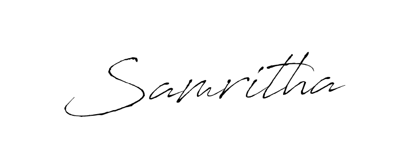 How to make Samritha name signature. Use Antro_Vectra style for creating short signs online. This is the latest handwritten sign. Samritha signature style 6 images and pictures png