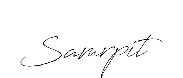 Design your own signature with our free online signature maker. With this signature software, you can create a handwritten (Antro_Vectra) signature for name Samrpit. Samrpit signature style 6 images and pictures png