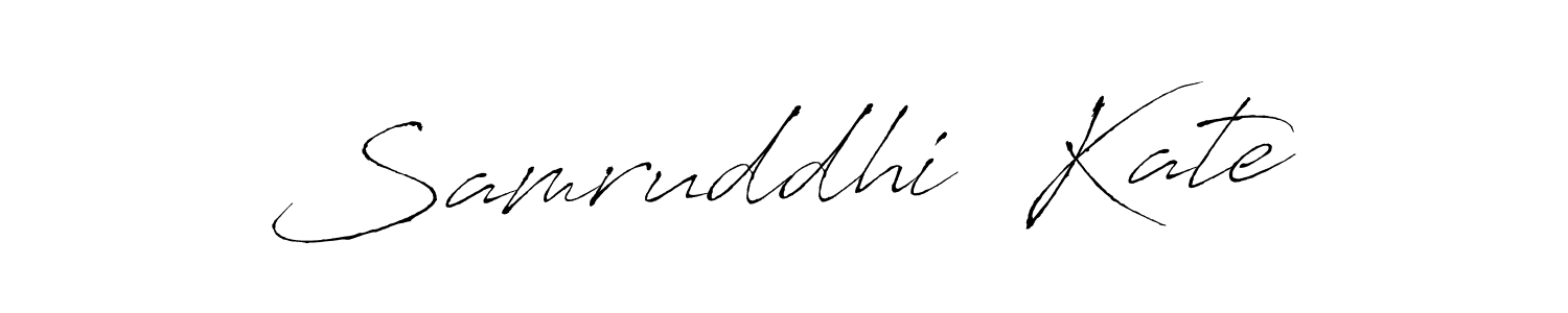 How to make Samruddhi  Kate signature? Antro_Vectra is a professional autograph style. Create handwritten signature for Samruddhi  Kate name. Samruddhi  Kate signature style 6 images and pictures png