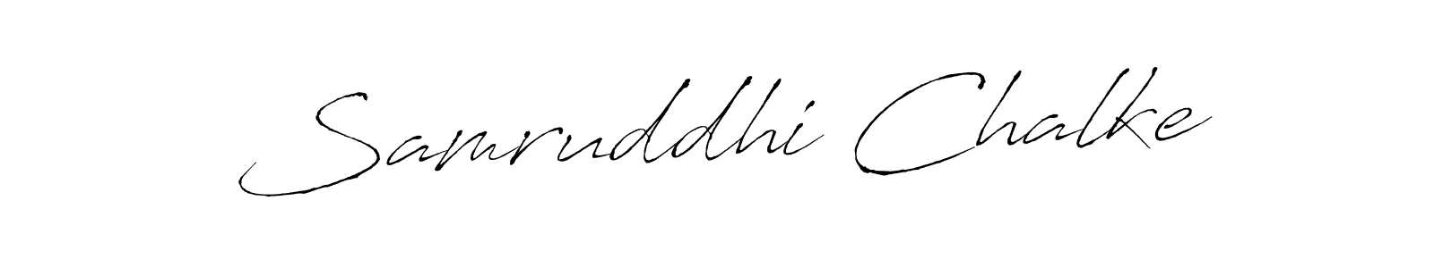 Design your own signature with our free online signature maker. With this signature software, you can create a handwritten (Antro_Vectra) signature for name Samruddhi Chalke. Samruddhi Chalke signature style 6 images and pictures png