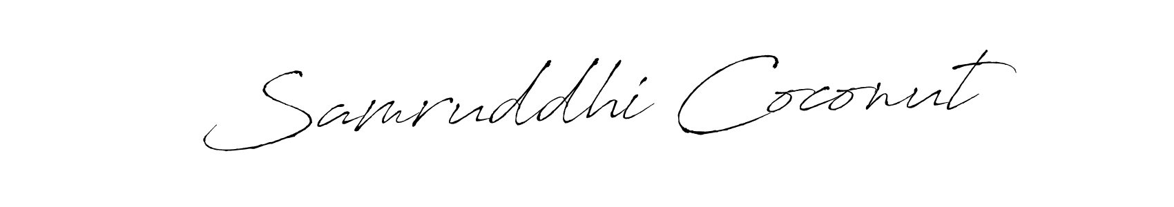 Once you've used our free online signature maker to create your best signature Antro_Vectra style, it's time to enjoy all of the benefits that Samruddhi Coconut name signing documents. Samruddhi Coconut signature style 6 images and pictures png