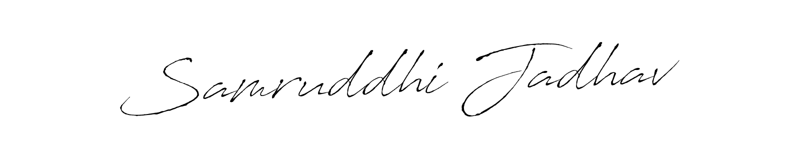 Samruddhi Jadhav stylish signature style. Best Handwritten Sign (Antro_Vectra) for my name. Handwritten Signature Collection Ideas for my name Samruddhi Jadhav. Samruddhi Jadhav signature style 6 images and pictures png