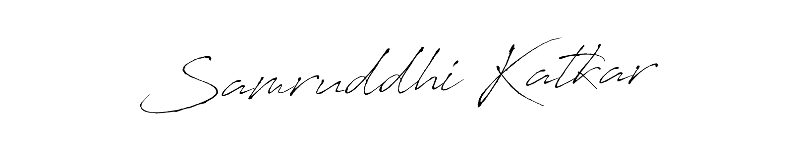 How to make Samruddhi Katkar signature? Antro_Vectra is a professional autograph style. Create handwritten signature for Samruddhi Katkar name. Samruddhi Katkar signature style 6 images and pictures png
