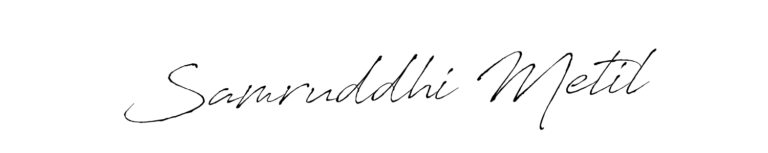 Also we have Samruddhi Metil name is the best signature style. Create professional handwritten signature collection using Antro_Vectra autograph style. Samruddhi Metil signature style 6 images and pictures png