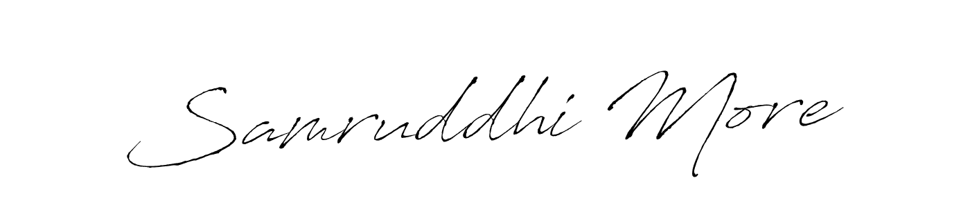 Also You can easily find your signature by using the search form. We will create Samruddhi More name handwritten signature images for you free of cost using Antro_Vectra sign style. Samruddhi More signature style 6 images and pictures png