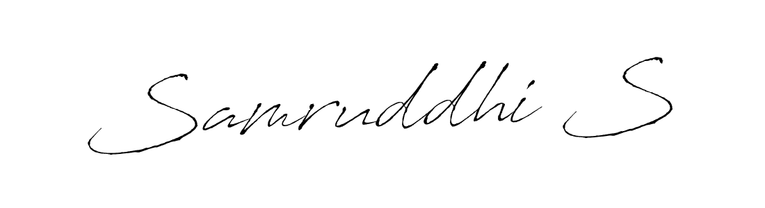 Also You can easily find your signature by using the search form. We will create Samruddhi S name handwritten signature images for you free of cost using Antro_Vectra sign style. Samruddhi S signature style 6 images and pictures png