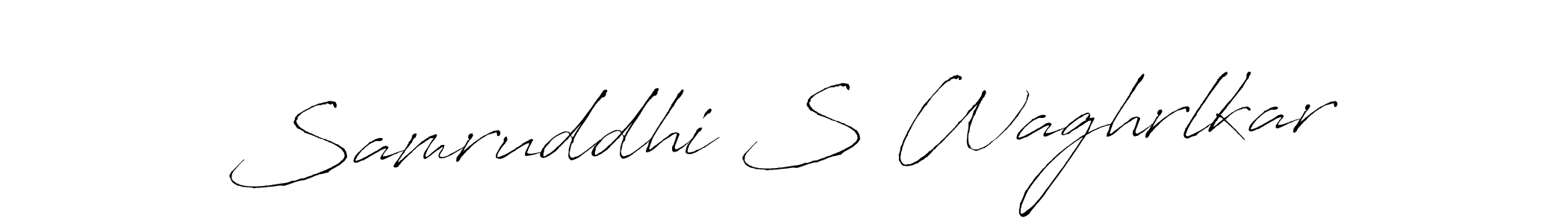 Use a signature maker to create a handwritten signature online. With this signature software, you can design (Antro_Vectra) your own signature for name Samruddhi S Waghrlkar. Samruddhi S Waghrlkar signature style 6 images and pictures png