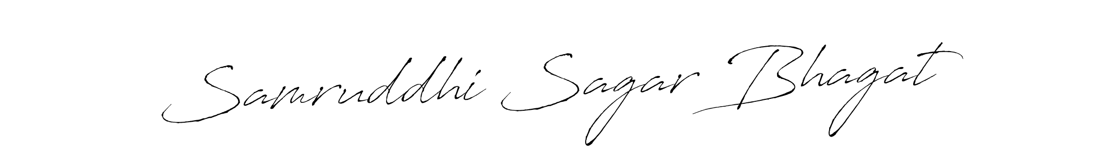 Samruddhi Sagar Bhagat stylish signature style. Best Handwritten Sign (Antro_Vectra) for my name. Handwritten Signature Collection Ideas for my name Samruddhi Sagar Bhagat. Samruddhi Sagar Bhagat signature style 6 images and pictures png