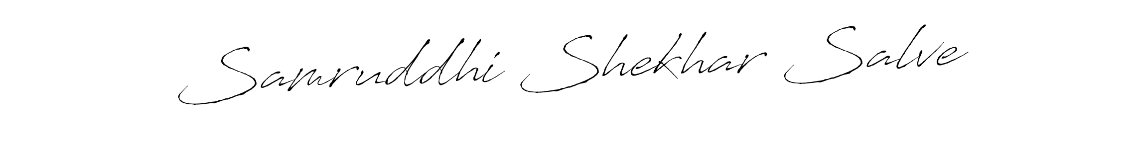 How to make Samruddhi Shekhar Salve signature? Antro_Vectra is a professional autograph style. Create handwritten signature for Samruddhi Shekhar Salve name. Samruddhi Shekhar Salve signature style 6 images and pictures png