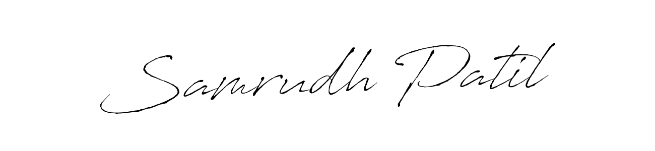 The best way (Antro_Vectra) to make a short signature is to pick only two or three words in your name. The name Samrudh Patil include a total of six letters. For converting this name. Samrudh Patil signature style 6 images and pictures png
