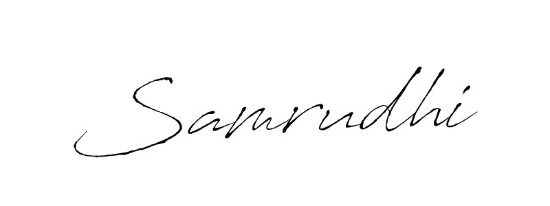 How to make Samrudhi signature? Antro_Vectra is a professional autograph style. Create handwritten signature for Samrudhi name. Samrudhi signature style 6 images and pictures png