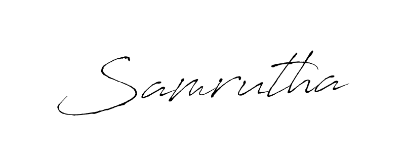 The best way (Antro_Vectra) to make a short signature is to pick only two or three words in your name. The name Samrutha include a total of six letters. For converting this name. Samrutha signature style 6 images and pictures png