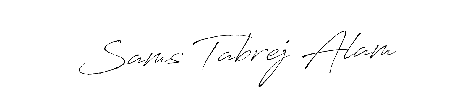 Once you've used our free online signature maker to create your best signature Antro_Vectra style, it's time to enjoy all of the benefits that Sams Tabrej Alam name signing documents. Sams Tabrej Alam signature style 6 images and pictures png
