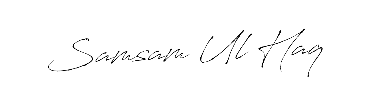 Use a signature maker to create a handwritten signature online. With this signature software, you can design (Antro_Vectra) your own signature for name Samsam Ul Haq. Samsam Ul Haq signature style 6 images and pictures png