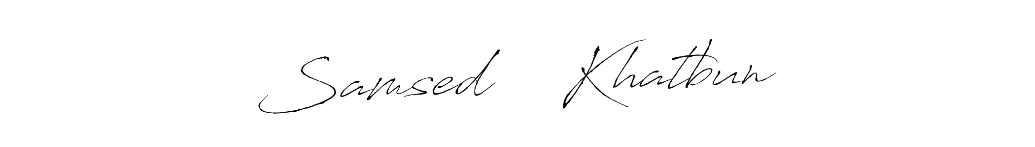 How to make Samsed ❤️ Khatbun name signature. Use Antro_Vectra style for creating short signs online. This is the latest handwritten sign. Samsed ❤️ Khatbun signature style 6 images and pictures png