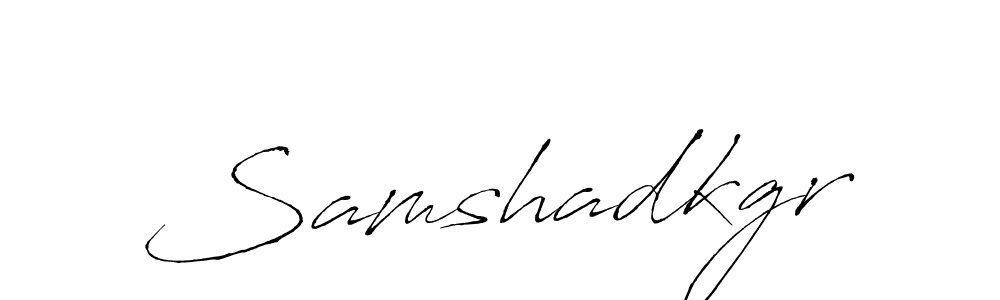 How to make Samshadkgr name signature. Use Antro_Vectra style for creating short signs online. This is the latest handwritten sign. Samshadkgr signature style 6 images and pictures png