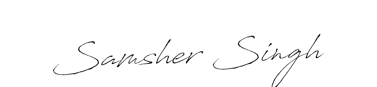 Samsher Singh stylish signature style. Best Handwritten Sign (Antro_Vectra) for my name. Handwritten Signature Collection Ideas for my name Samsher Singh. Samsher Singh signature style 6 images and pictures png