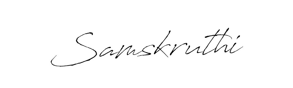 It looks lik you need a new signature style for name Samskruthi. Design unique handwritten (Antro_Vectra) signature with our free signature maker in just a few clicks. Samskruthi signature style 6 images and pictures png