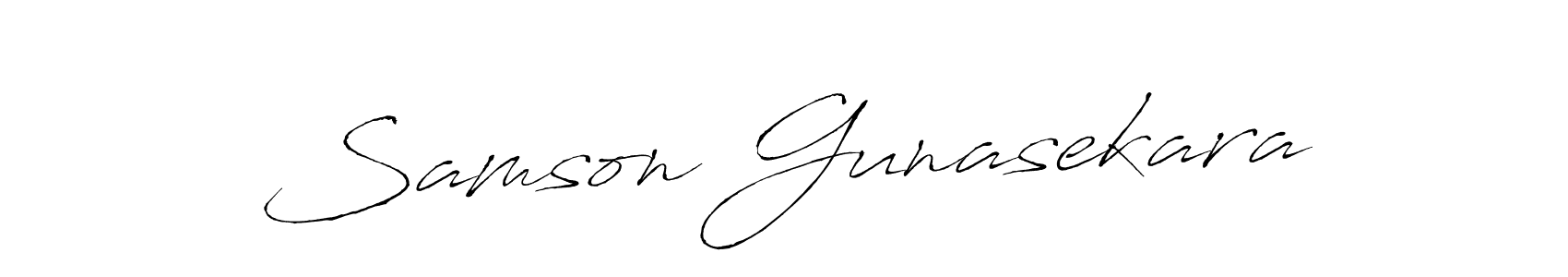Also we have Samson Gunasekara name is the best signature style. Create professional handwritten signature collection using Antro_Vectra autograph style. Samson Gunasekara signature style 6 images and pictures png