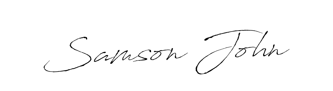 Also we have Samson John name is the best signature style. Create professional handwritten signature collection using Antro_Vectra autograph style. Samson John signature style 6 images and pictures png